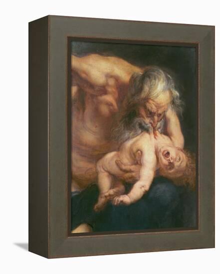 Saturn Devouring His Son, 1636-Peter Paul Rubens-Framed Premier Image Canvas