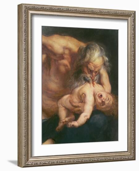 Saturn Devouring His Son, 1636-Peter Paul Rubens-Framed Giclee Print