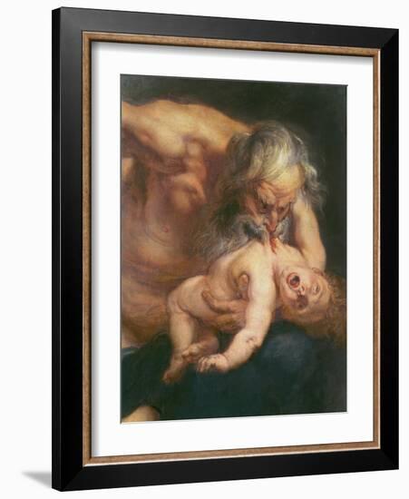 Saturn Devouring His Son, 1636-Peter Paul Rubens-Framed Giclee Print