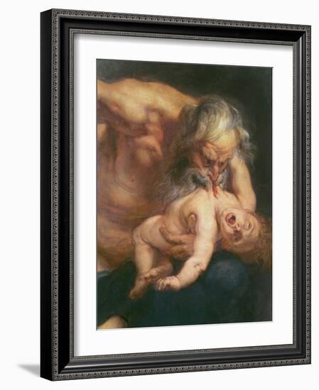 Saturn Devouring His Son, 1636-Peter Paul Rubens-Framed Giclee Print