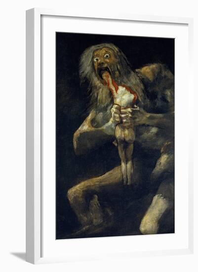 Saturn Devouring His Son-Francisco de Goya-Framed Giclee Print