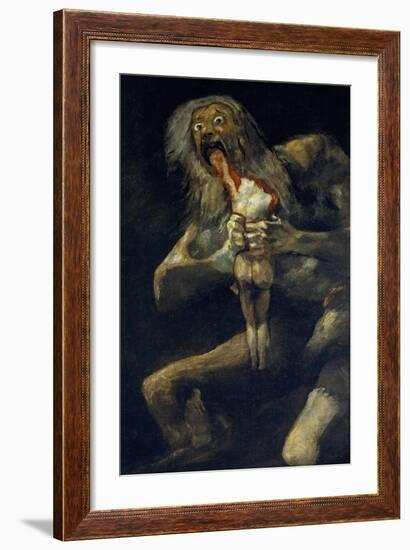 Saturn Devouring His Son-Francisco de Goya-Framed Giclee Print