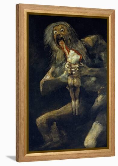 Saturn Devouring His Son-Francisco de Goya-Framed Premier Image Canvas