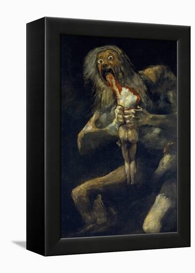 Saturn Devouring His Son-Francisco de Goya-Framed Premier Image Canvas