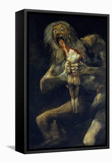 Saturn Devouring His Son-Francisco de Goya-Framed Premier Image Canvas