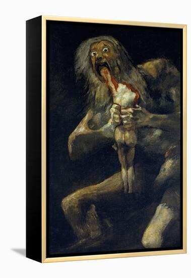 Saturn Devouring His Son-Francisco de Goya-Framed Premier Image Canvas