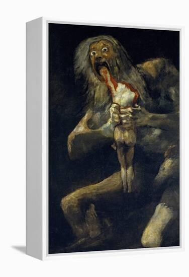 Saturn Devouring His Son-Francisco de Goya-Framed Premier Image Canvas