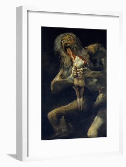 Saturn Devouring His Son-Francisco de Goya-Framed Giclee Print