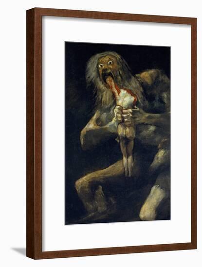 Saturn Devouring His Son-Francisco de Goya-Framed Giclee Print