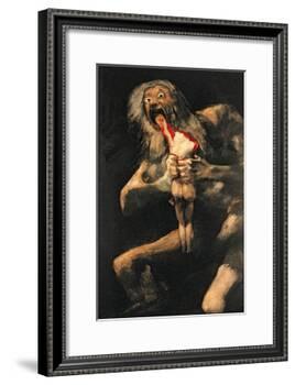 Saturn Devouring One of His Children, 1821-23-Francisco de Goya-Framed Giclee Print