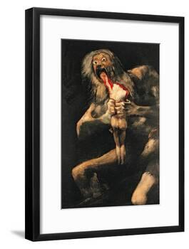 Saturn Devouring One of His Children, 1821-23-Francisco de Goya-Framed Giclee Print