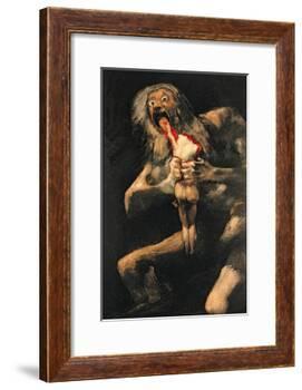 Saturn Devouring One of His Children, 1821-23-Francisco de Goya-Framed Giclee Print