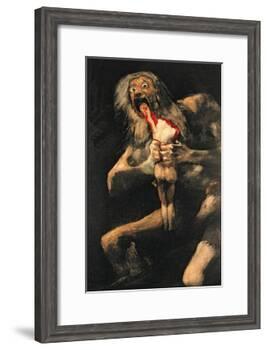 Saturn Devouring One of His Children, 1821-23-Francisco de Goya-Framed Giclee Print
