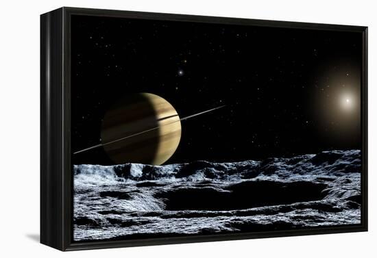 Saturn From Rhea-Chris Butler-Framed Premier Image Canvas