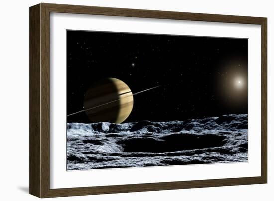 Saturn From Rhea-Chris Butler-Framed Photographic Print