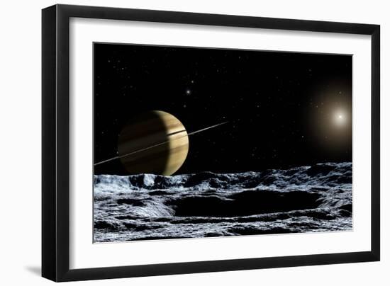 Saturn From Rhea-Chris Butler-Framed Photographic Print