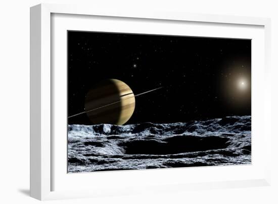 Saturn From Rhea-Chris Butler-Framed Photographic Print