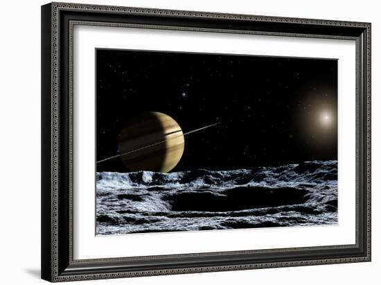 Saturn From Rhea-Chris Butler-Framed Photographic Print