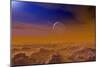 Saturn From the Surface of Titan-Chris Butler-Mounted Photographic Print