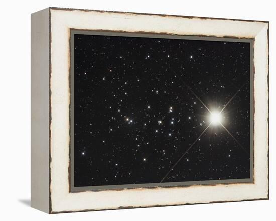 Saturn in the Beehive Star Cluster-null-Framed Premier Image Canvas