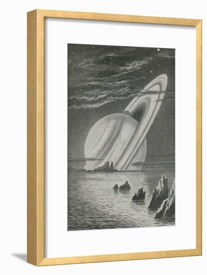 Saturn Like a Setting Sun-null-Framed Giclee Print