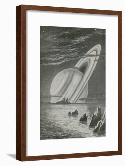 Saturn Like a Setting Sun-null-Framed Giclee Print