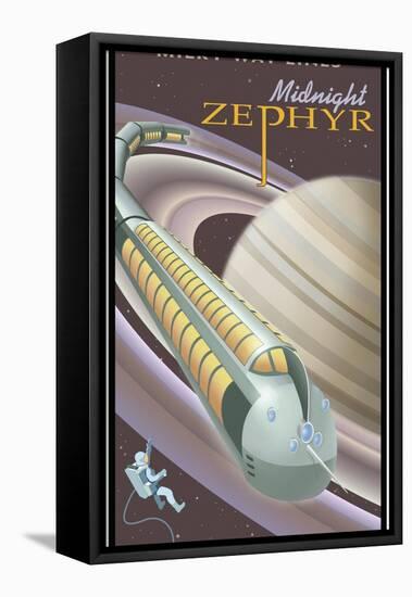 Saturn Midnight Zephyr-Steve Thomas-Framed Premier Image Canvas