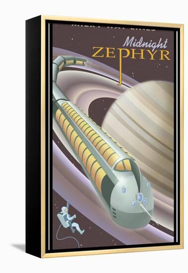 Saturn Midnight Zephyr-Steve Thomas-Framed Premier Image Canvas