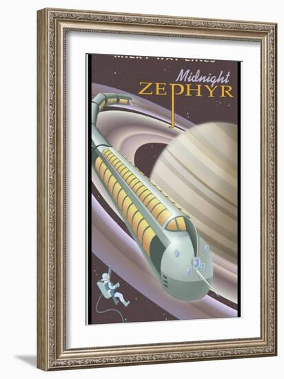 Saturn Midnight Zephyr-Steve Thomas-Framed Giclee Print