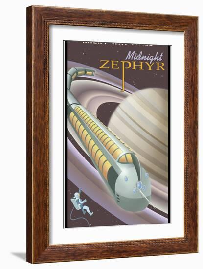 Saturn Midnight Zephyr-Steve Thomas-Framed Giclee Print