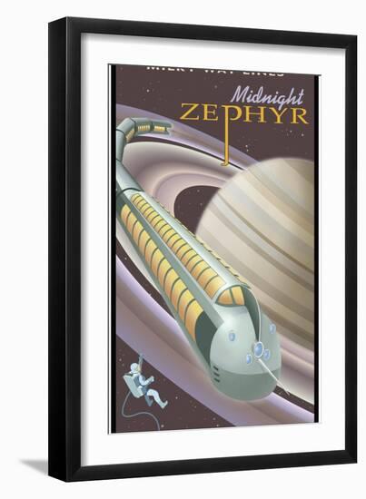 Saturn Midnight Zephyr-Steve Thomas-Framed Giclee Print