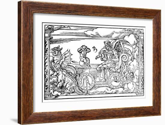 Saturn, Roman God of Time, 1569-null-Framed Giclee Print