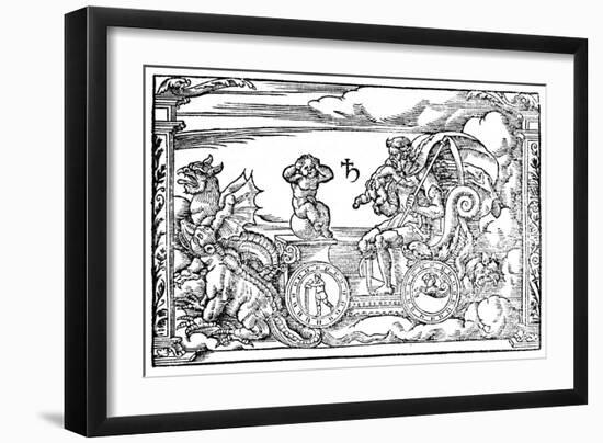 Saturn, Roman God of Time, 1569-null-Framed Giclee Print