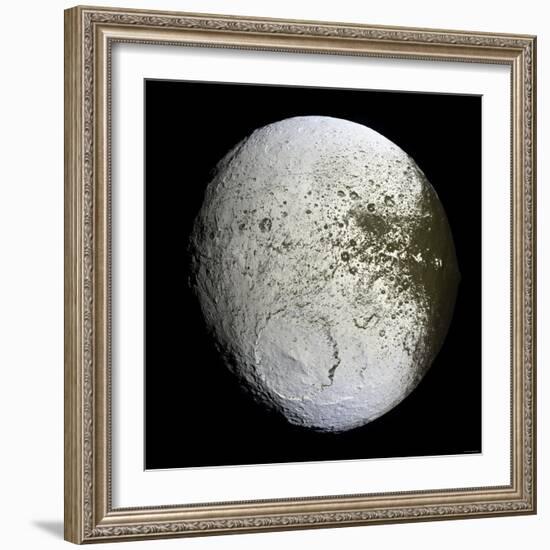 Saturn's Moon Iapetus-Stocktrek Images-Framed Photographic Print