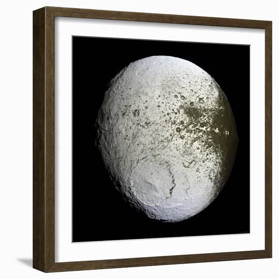 Saturn's Moon Iapetus-Stocktrek Images-Framed Photographic Print