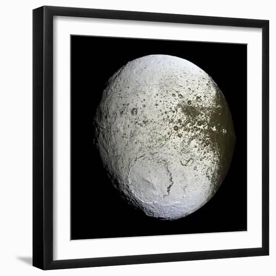 Saturn's Moon Iapetus-Stocktrek Images-Framed Photographic Print