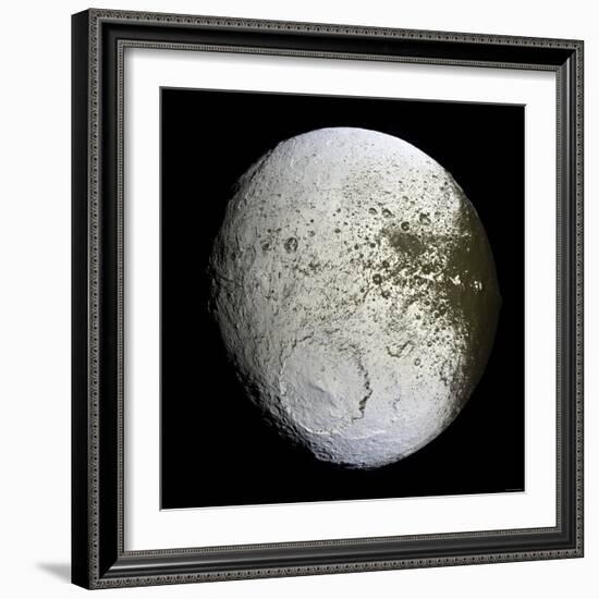 Saturn's Moon Iapetus-Stocktrek Images-Framed Photographic Print