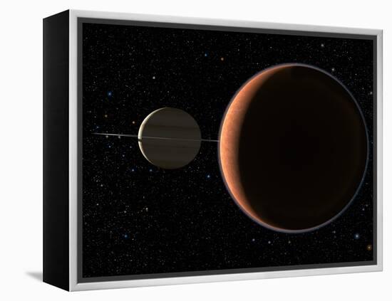 Saturn's Moon Titan-Chris Butler-Framed Premier Image Canvas