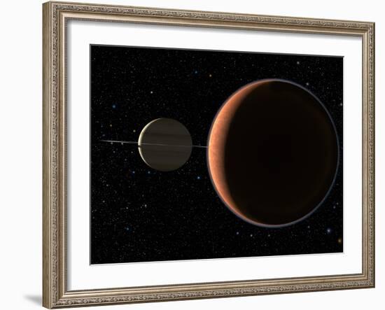 Saturn's Moon Titan-Chris Butler-Framed Photographic Print