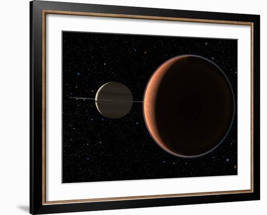 Saturn's Moon Titan-Chris Butler-Framed Photographic Print