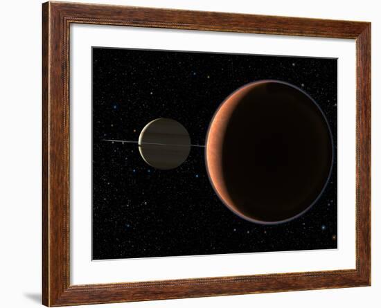 Saturn's Moon Titan-Chris Butler-Framed Photographic Print