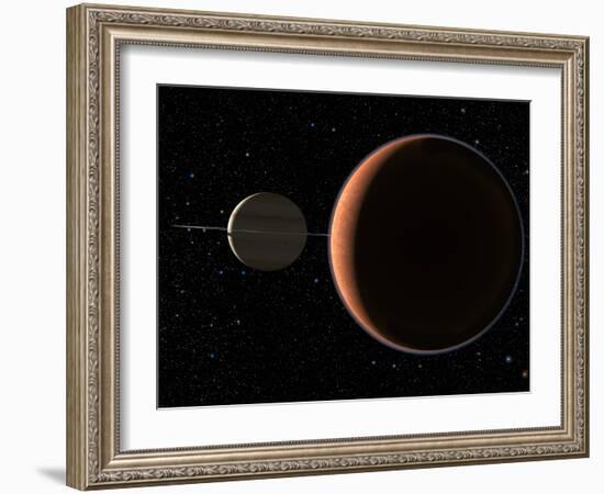 Saturn's Moon Titan-Chris Butler-Framed Photographic Print