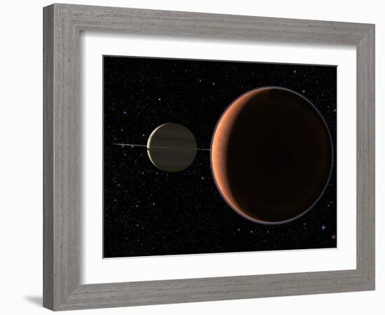 Saturn's Moon Titan-Chris Butler-Framed Photographic Print