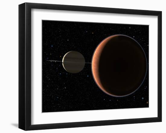 Saturn's Moon Titan-Chris Butler-Framed Photographic Print