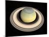 Saturn's North Pole in Winter-null-Mounted Photographic Print