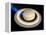 Saturn's North Pole Summer Storms-null-Framed Premier Image Canvas