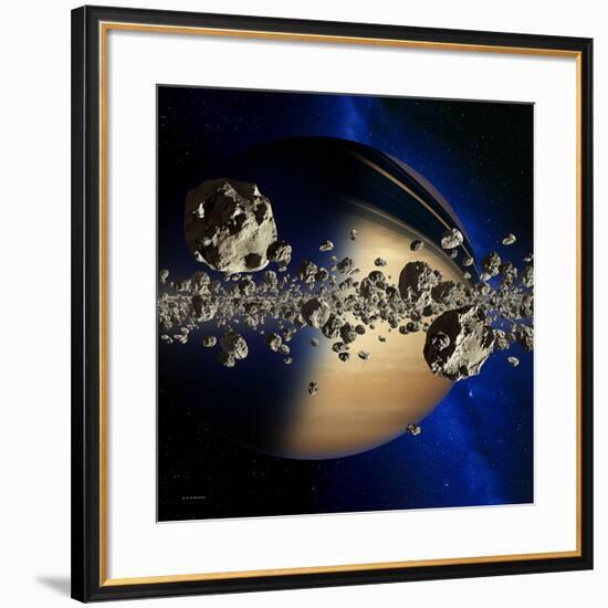 Saturn's Ring System-Detlev Van Ravenswaay-Framed Photographic Print