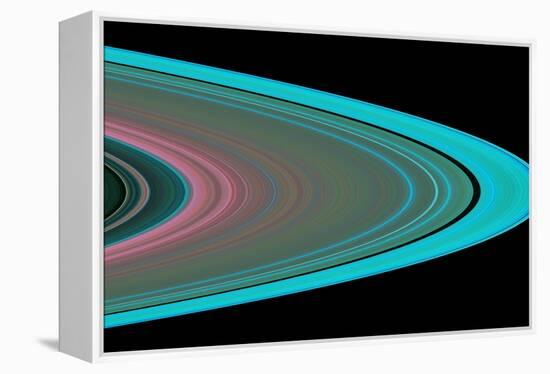 Saturn's Rings-null-Framed Premier Image Canvas