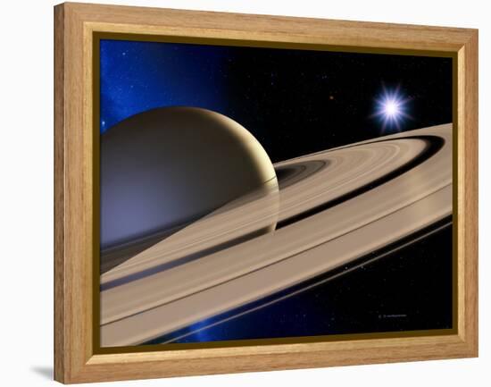 Saturn's Rings-Detlev Van Ravenswaay-Framed Premier Image Canvas