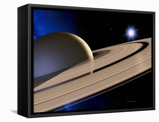 Saturn's Rings-Detlev Van Ravenswaay-Framed Premier Image Canvas